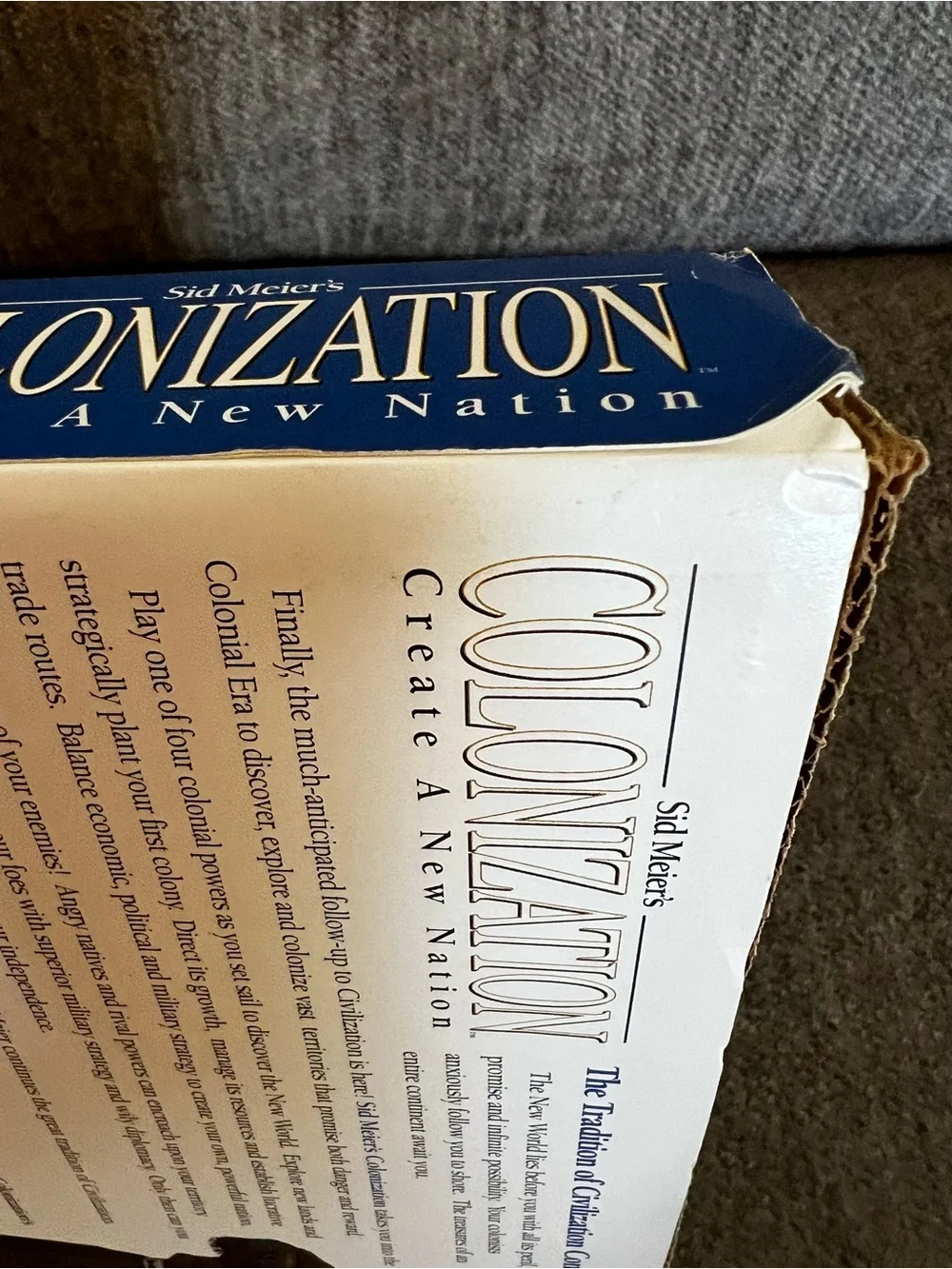Sid Meier's Colonization (1994) PC Big Box - 100% Complete